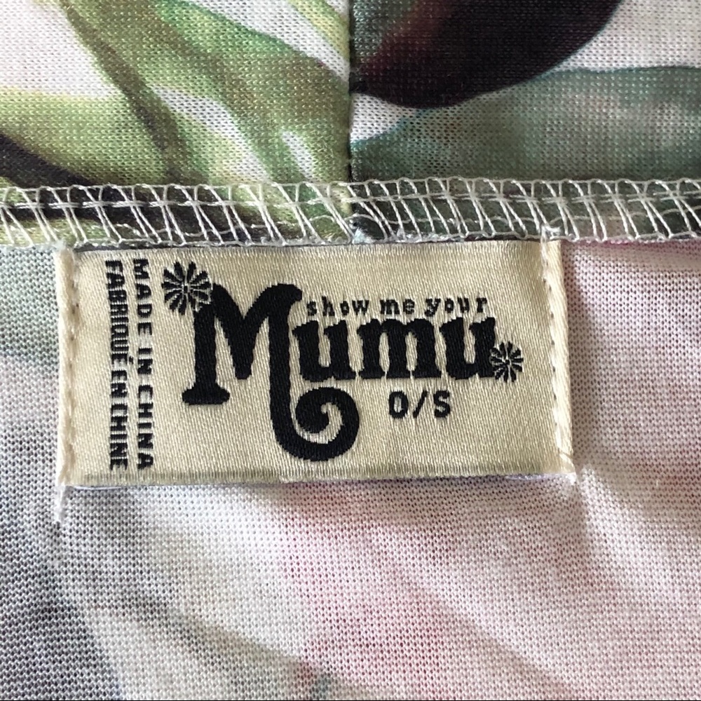Show Me Your Mumu Pink Green Floral Brie Robe NWOT - Picture 3 of 5